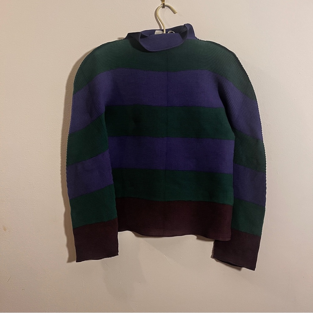 Issac Miyake multi color top